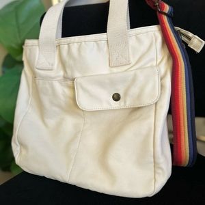 Marine Layer crossbody tote in seasonless natural